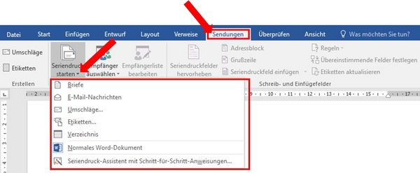 MSWord Grundlagen: Serienbrief erstellen